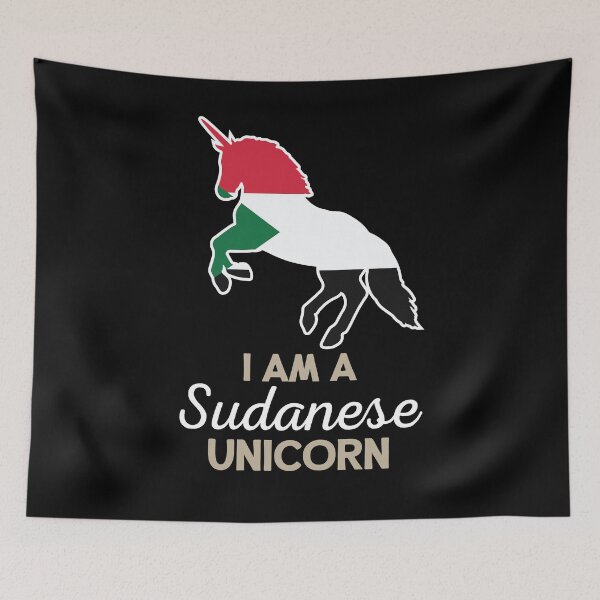 Item preview, Sudan Flag Sudanese Unicorn designed and sold by countryflags.