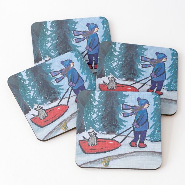Item preview, The Cat goes Sledding designed and sold by joannesdesigns.