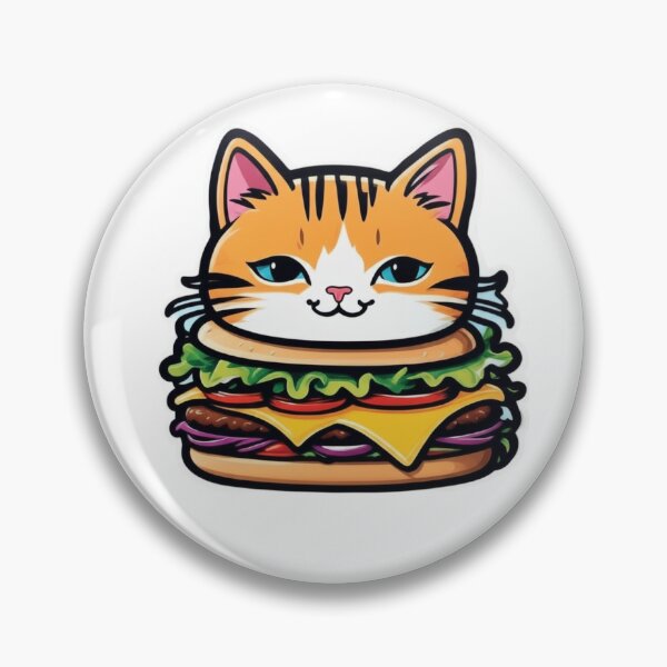 Item preview, Burger cat designed and sold by PeetsXStarlight's Flower Field.