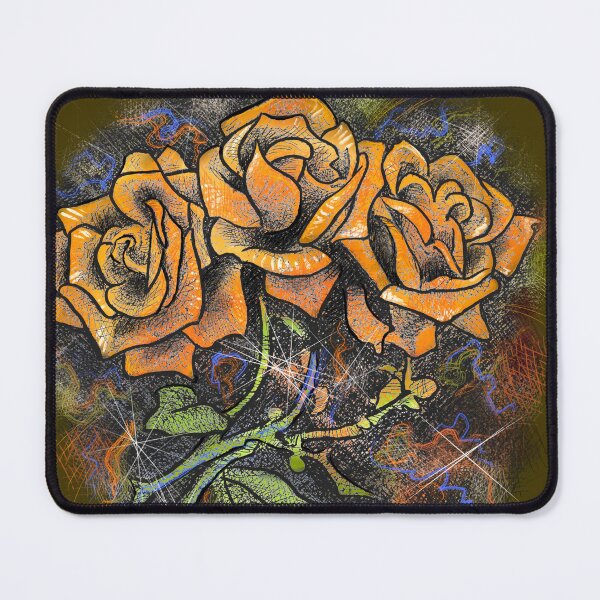 Item preview, Psychedelic Orange Roses designed and sold by Deran Wright.