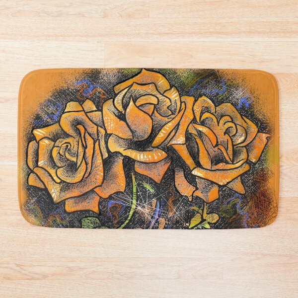 Item preview, Psychedelic Orange Roses designed and sold by Deran Wright.