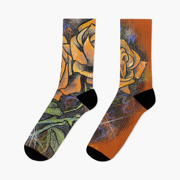 Item preview, Psychedelic Orange Roses designed and sold by Deran Wright.