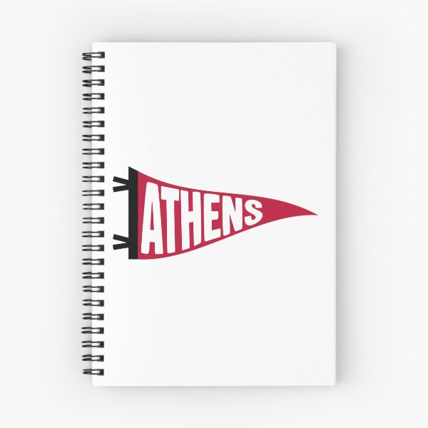 Item preview, Athens Georgia Vintage Pennant - Red and Black Retro Fan Art designed and sold by Sparkledust Creations.