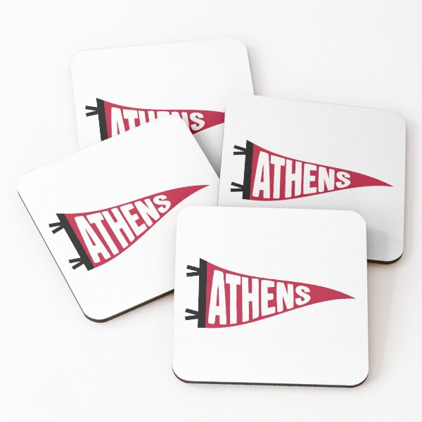 Item preview, Athens Georgia Vintage Pennant - Red and Black Retro Fan Art designed and sold by Sparkledust Creations.