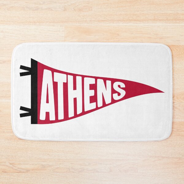 Item preview, Athens Georgia Vintage Pennant - Red and Black Retro Fan Art designed and sold by Sparkledust Creations.