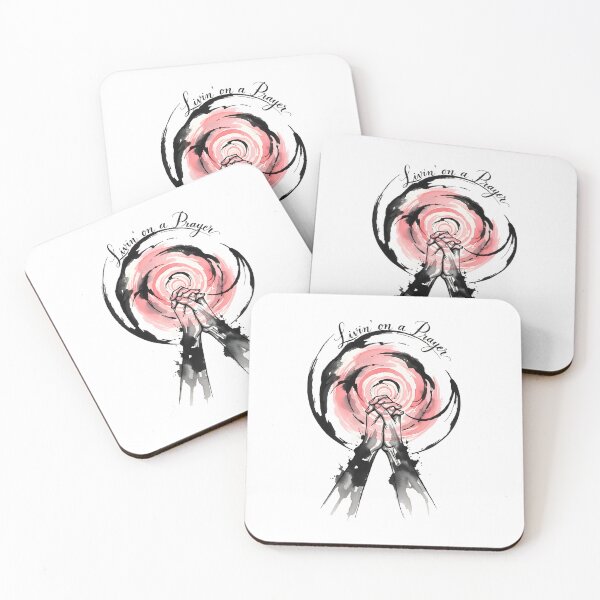 Item preview, Livin’ on a Prayer – Inspirational Rock Ink Art designed and sold by blacksealstudio.
