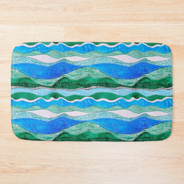 Item preview, Hills to the River Abstract Pattern designed and sold by DogwoodDesign.