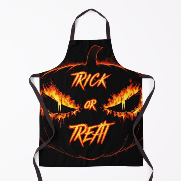 Item preview, Fiery Jack-O’-Lantern “Trick or Treat” Horror Design designed and sold by MACodDesigns.