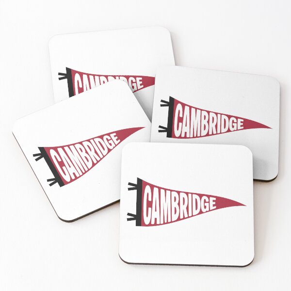 Item preview, Cambridge Massachusetts Vintage Pennant - Crimson and Gold Retro Art designed and sold by Sparkledust Creations.