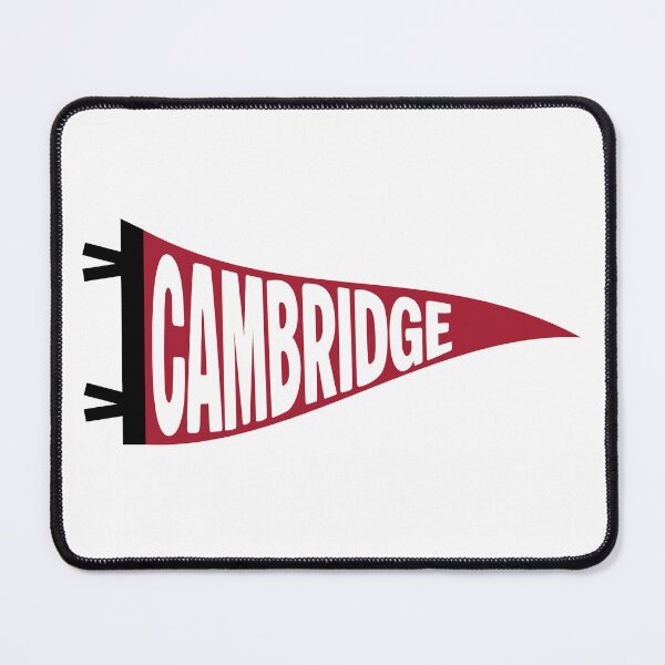 Item preview, Cambridge Massachusetts Vintage Pennant - Crimson and Gold Retro Art designed and sold by Sparkledust Creations.