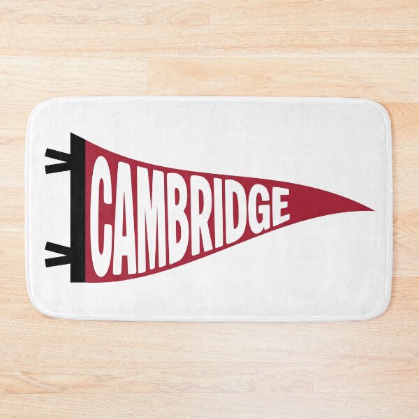 Item preview, Cambridge Massachusetts Vintage Pennant - Crimson and Gold Retro Art designed and sold by Sparkledust Creations.