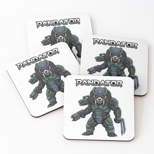 Item preview, Pandator – Sci-Fi Action Panda Movie Parody Sticker designed and sold by Imaginarium of Chaos falcon88 .