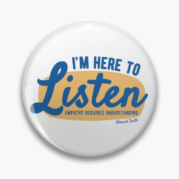 Item preview, I'm Here To Listen - Blue/Yellow designed and sold by ThreeBlueStars.