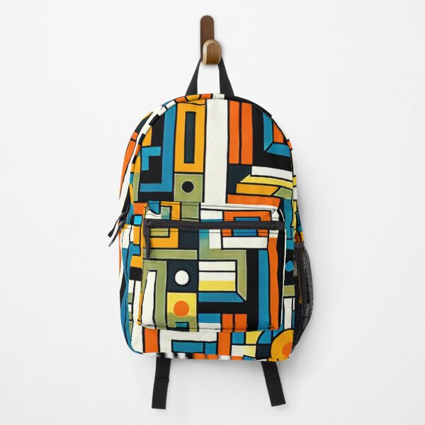 Item preview, Mid-Century Modern Bauhaus-Style Geometric Colorful Pattern designed and sold by DEC02.
