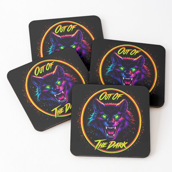 Item preview, Out of the Dark Neon Wolf Horror Design designed and sold by MACodDesigns.