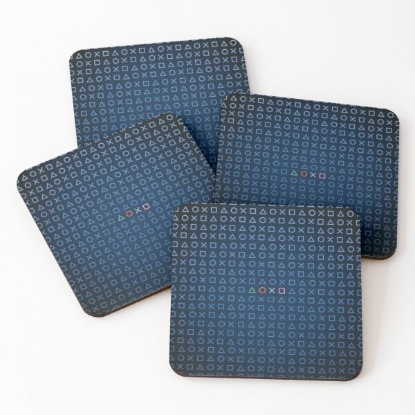 Item preview, Playstation Symbols Pattern – Gamer Minimal Blue Design designed and sold by alex-oliveira.