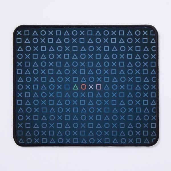 Item preview, Playstation Symbols Pattern – Gamer Minimal Blue Design designed and sold by alex-oliveira.