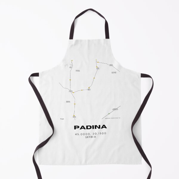 Item preview, Padina Serbia Map Print | Minimalist City Road Map Wall Art designed and sold by RM-Journey.