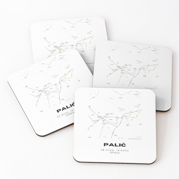 Item preview, Palić Serbia Map Print | Minimalist City Road Map Wall Art designed and sold by RM-Journey.