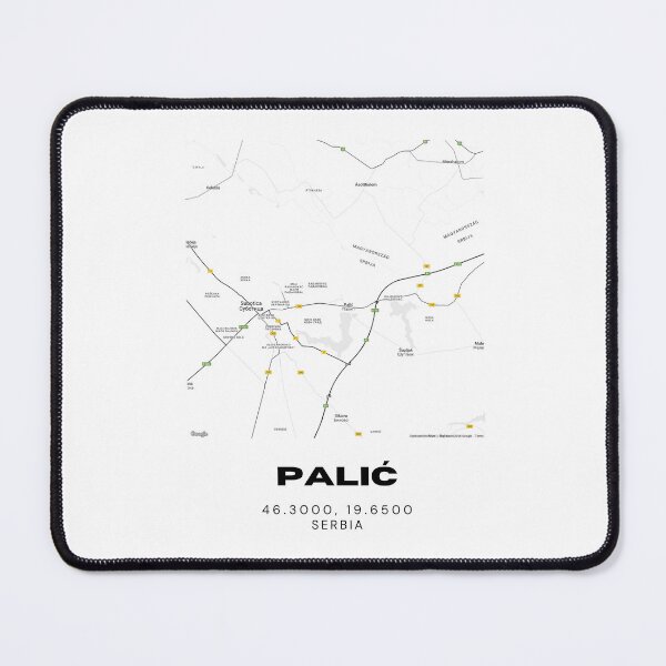 Item preview, Palić Serbia Map Print | Minimalist City Road Map Wall Art designed and sold by RM-Journey.