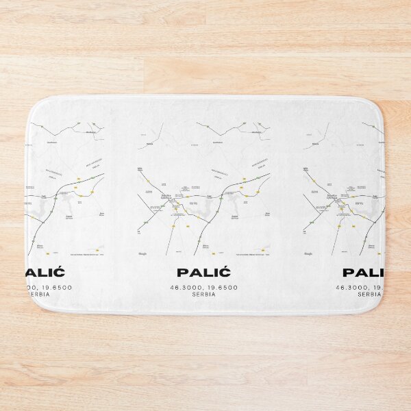 Item preview, Palić Serbia Map Print | Minimalist City Road Map Wall Art designed and sold by RM-Journey.