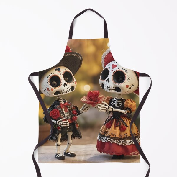 Artikelvorschau, Skeleton Señor und Señorita tauschen Valentinsgrüße aus. entworfen und verkauft von ACuriousshoppe.