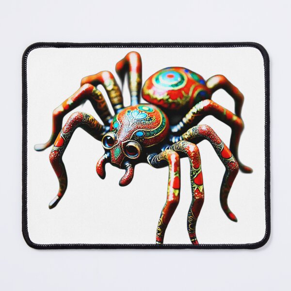Item preview, Ornate Jewel Spider - Vibrant Folk Art Arachnid designed and sold by StickerBuild07 .