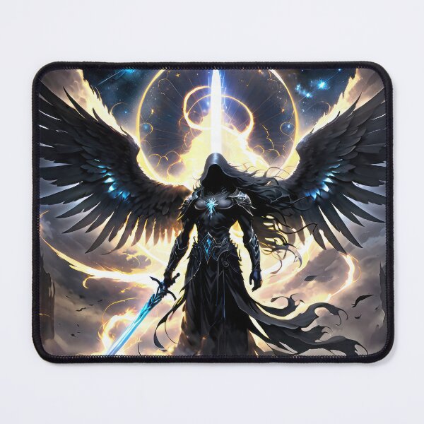 Item preview, Angel of Death - Dark Fantasy Celestial Warrior designed and sold by KingdomsHarvest.