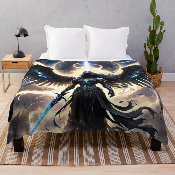Item preview, Angel of Death - Dark Fantasy Celestial Warrior designed and sold by KingdomsHarvest.