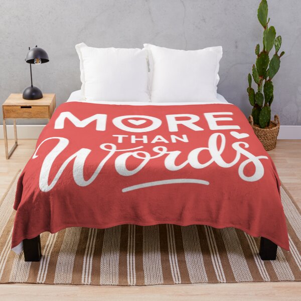 Item preview, More Than Words – Modern Love Quote Design for Couples & Valentine Gifts designed and sold by ZENTIO.