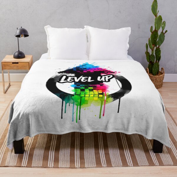 Item preview, Level Up – Gaming Motivation Ink Art designed and sold by blacksealstudio.