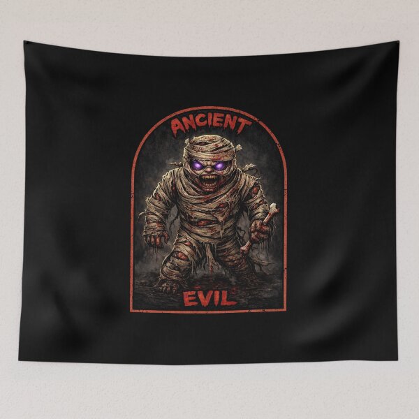 Item preview, Ancient Evil Undead Mummy Horror Design designed and sold by MACodDesigns.