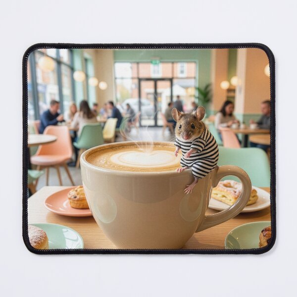 Item preview, Mouse Has a Café au Lait designed and sold by Tridentulus.
