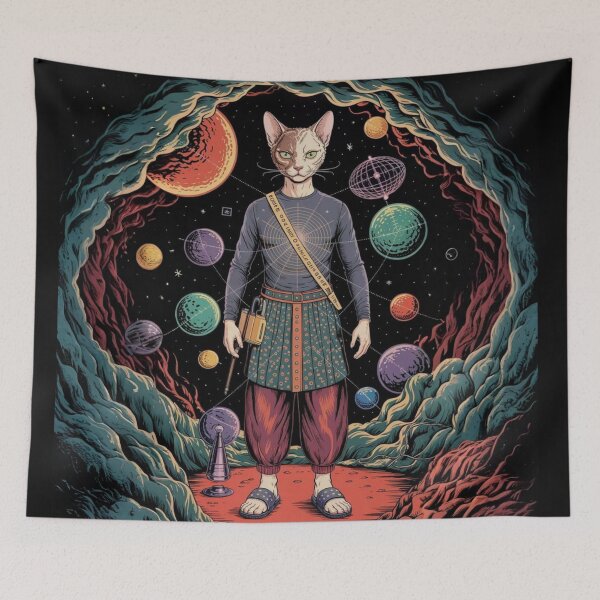 Item preview, galactic mentor cat designed and sold by isynha.