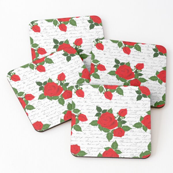Item preview, valentine love letter red roses romantic designed and sold by Gossip Rag.