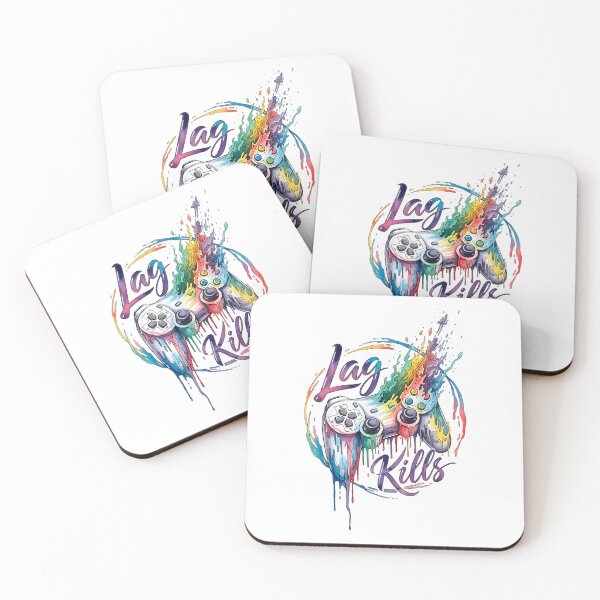 Item preview, Lag Kills – Gamer Ink Art designed and sold by blacksealstudio.