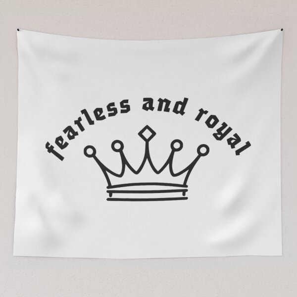 Item preview, Fearless and Royal Minimal Crown Quote – Motivational Design designed and sold by Crownvibes.