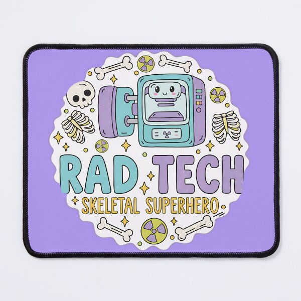 Item preview, Kawaii Rad Tech Skeletal Superhero Pastel Radiology Art designed and sold by MyProfessionaltees.