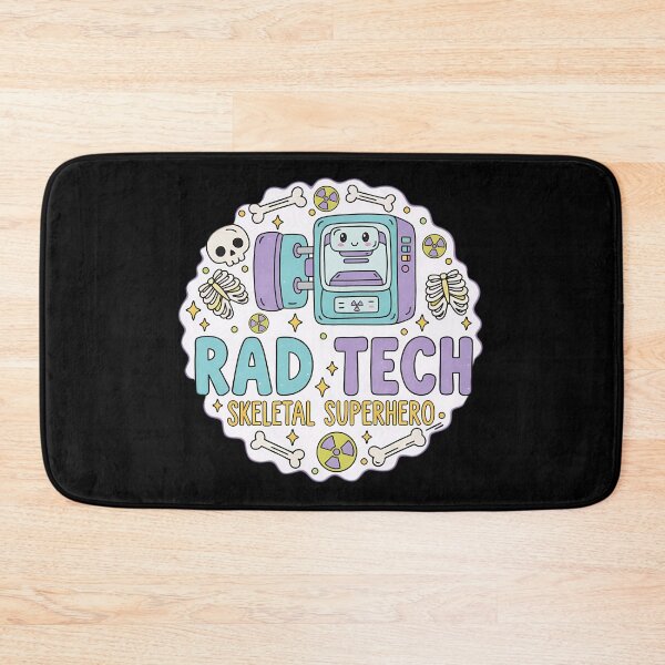 Item preview, Kawaii Rad Tech Skeletal Superhero Pastel Radiology Art designed and sold by MyProfessionaltees.