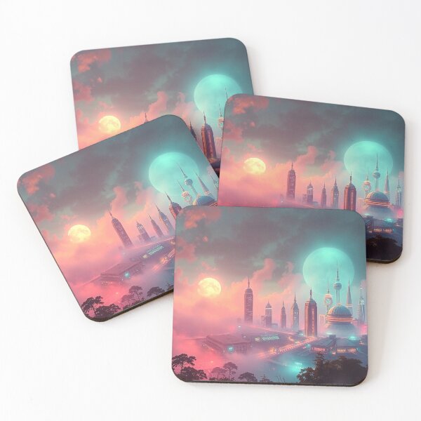 Item preview, Colorful City in the Clouds designed and sold by texdeath4life.