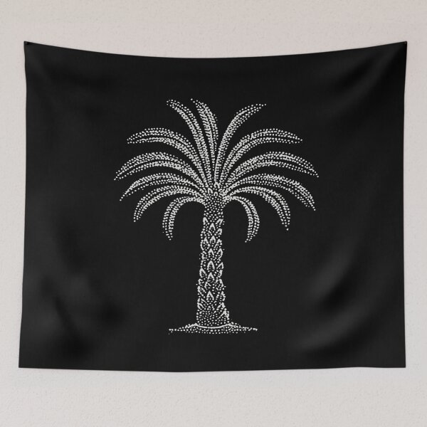 Item preview, Date Palm Tree Tropical Dotwork designed and sold by ConcienciaEco.