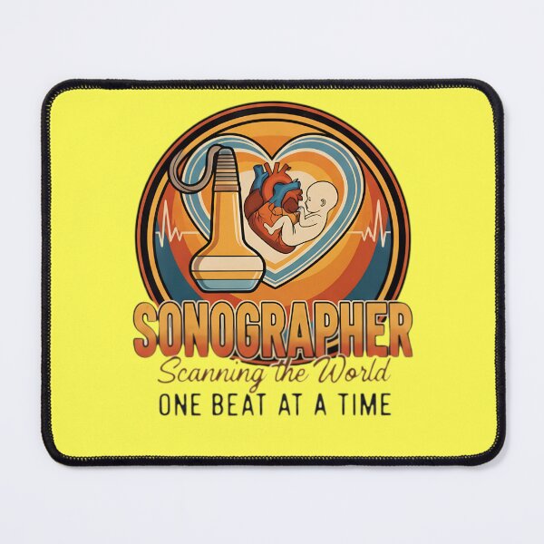 Item preview, Retro Sonographer Heartbeat Ultrasound Technician Medical Art designed and sold by MyProfessionaltees.