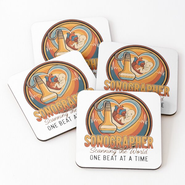 Item preview, Retro Sonographer Heartbeat Ultrasound Technician Medical Art designed and sold by MyProfessionaltees.