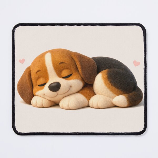 Item preview, Dreamy cinematic 3D puppy illustration with warm tones and subtle hearts, expressing timeless dog love. designed and sold by dogmomtees.