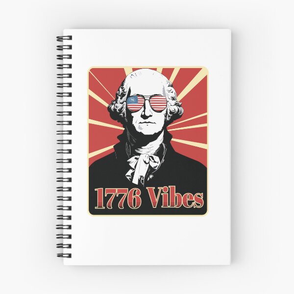 Aperçu de l'œuvre Lunettes de soleil patriotiques George Washington 1776 Vibes créée et vendue par SaltCreatives.