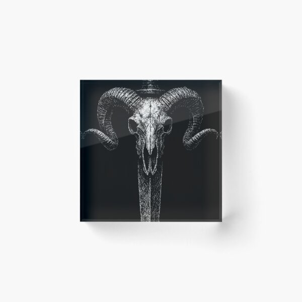 Item preview, Ram Skull Dagger – Occult Weapon Gothic Horror Art designed and sold by Mortisigil.