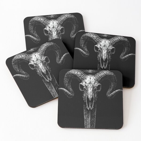 Item preview, Ram Skull Dagger – Occult Weapon Gothic Horror Art designed and sold by Mortisigil.