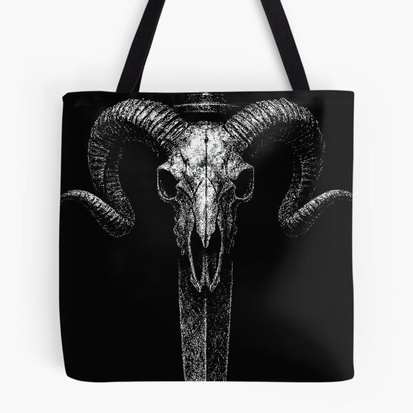 Item preview, Ram Skull Dagger – Occult Weapon Gothic Horror Art designed and sold by Mortisigil.