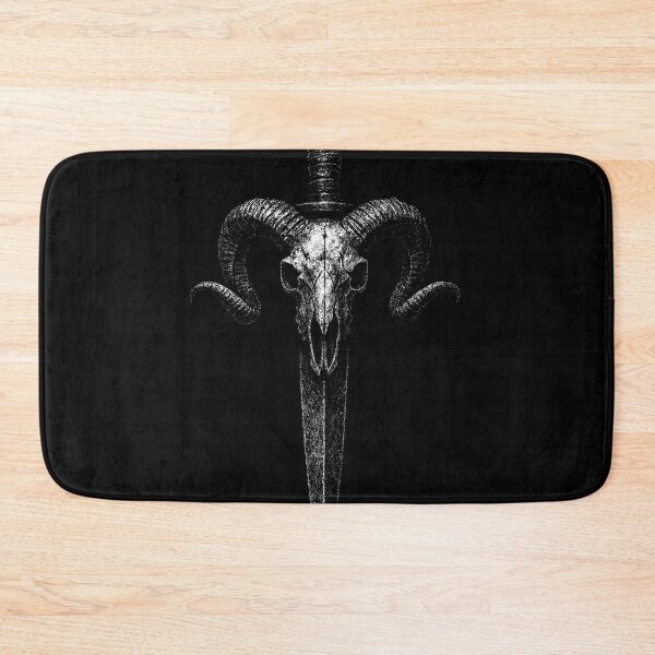 Item preview, Ram Skull Dagger – Occult Weapon Gothic Horror Art designed and sold by Mortisigil.