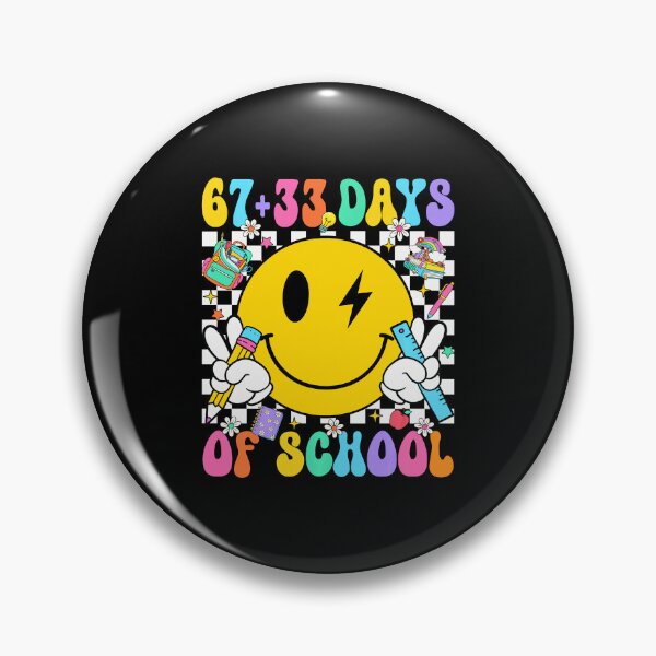 Artikelvorschau, 67+33 Tage Schule – Design zum 100. Schultag mit Smiley-Gesicht entworfen und verkauft von gladysenglish.
